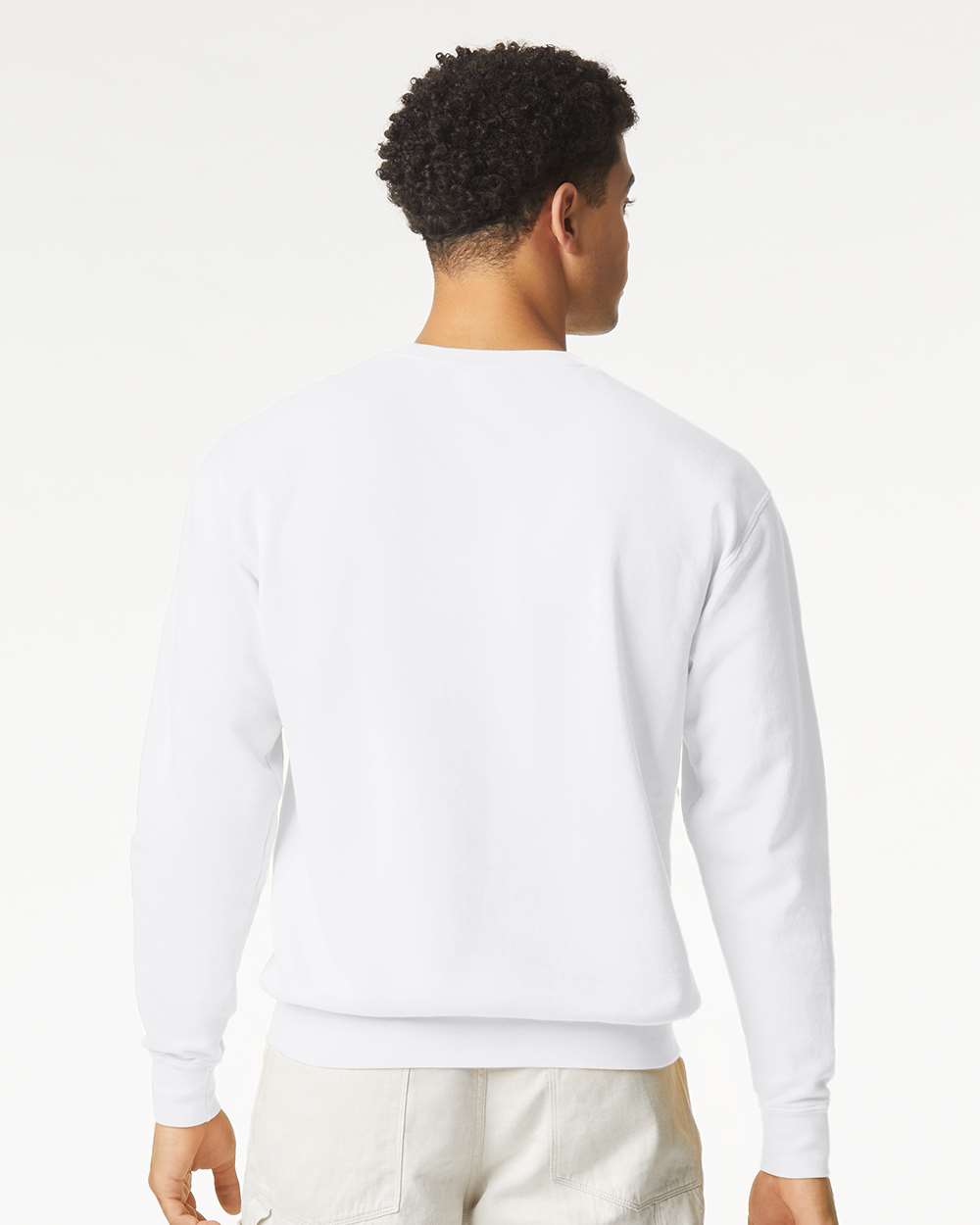 Comfort Colors Unisex Garment-Dyed Lightweight Crewneck Sweatshirt - 1466 - 1466C White