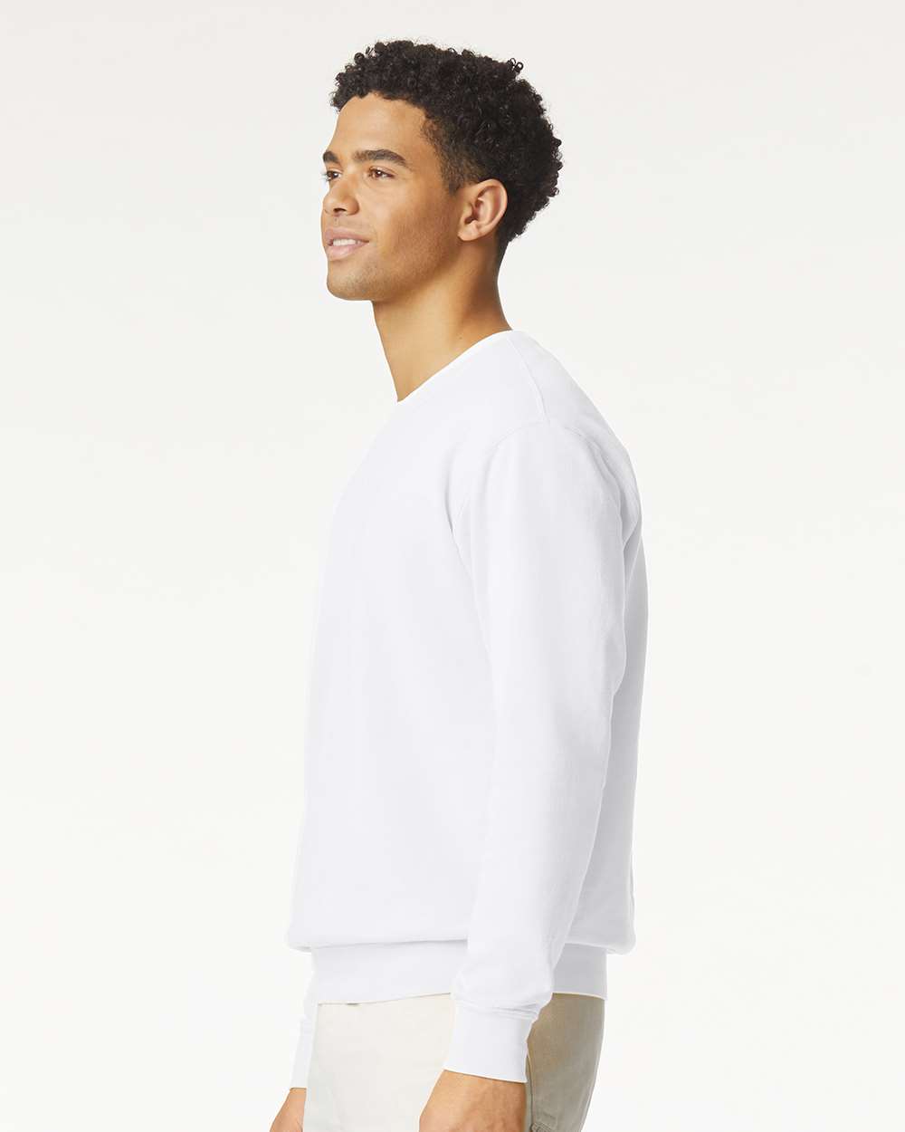 Comfort Colors Unisex Garment-Dyed Lightweight Crewneck Sweatshirt - 1466 - 1466C White