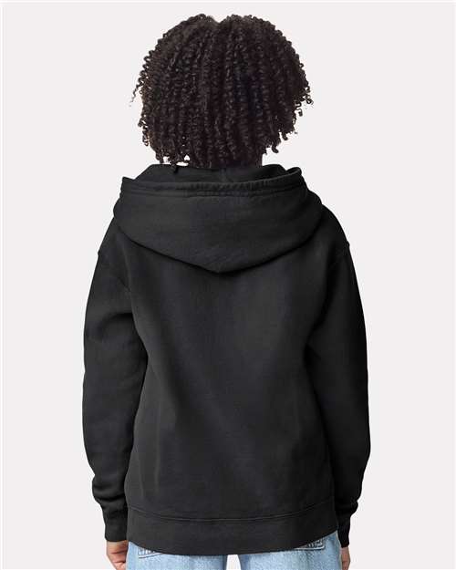 Comfort Colors Youth Garment-Dyed Lightweight Fleece Hooded Sweatshirt - 1467Y Black