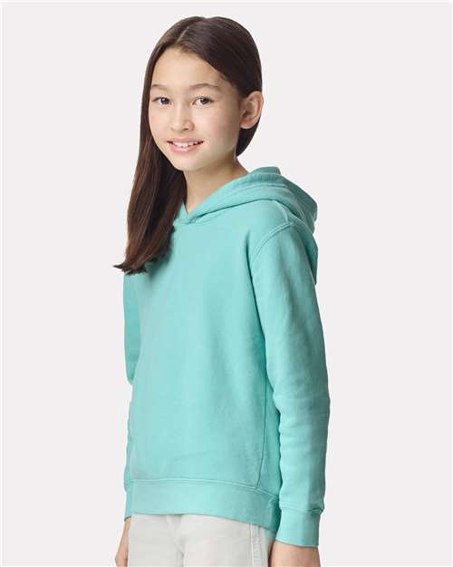 Comfort Colors Youth Garment-Dyed Lightweight Fleece Hooded Sweatshirt - 1467Y Chalky Mint