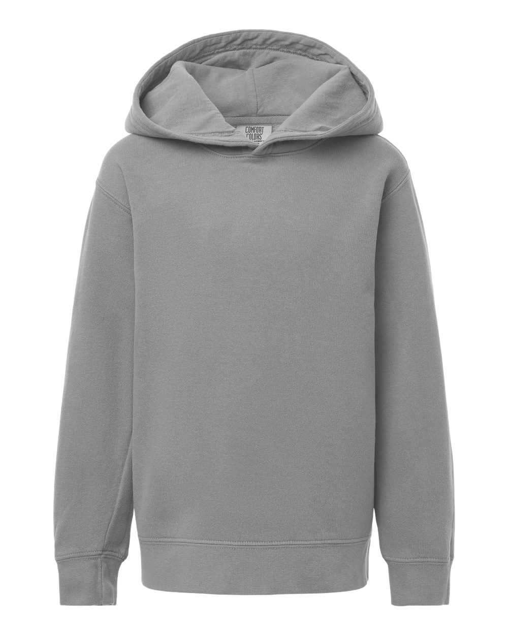 Comfort Colors Youth Garment-Dyed Lightweight Fleece Hooded Sweatshirt - 1467Y Grey