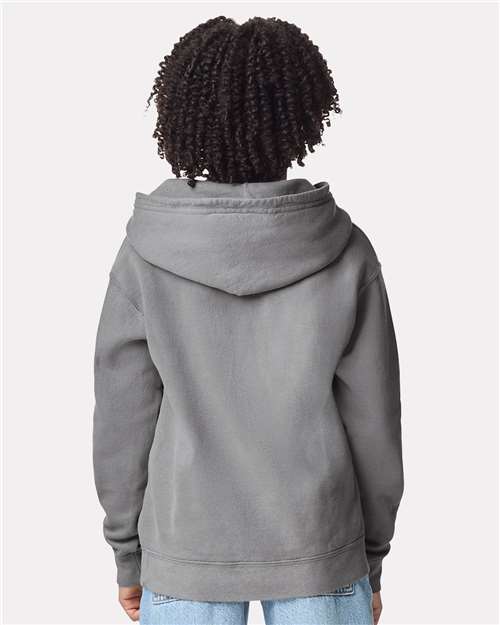 Comfort Colors Youth Garment-Dyed Lightweight Fleece Hooded Sweatshirt - 1467Y Grey