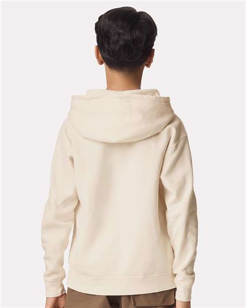Comfort Colors Youth Garment-Dyed Lightweight Fleece Hooded Sweatshirt - 1467Y Ivory