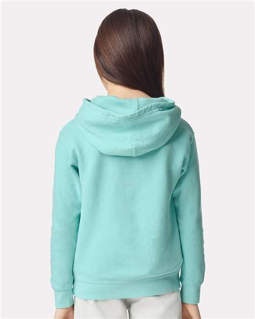 Comfort Colors Youth Garment-Dyed Lightweight Hooded Sweatshirt - 1467Y Chalky Mint