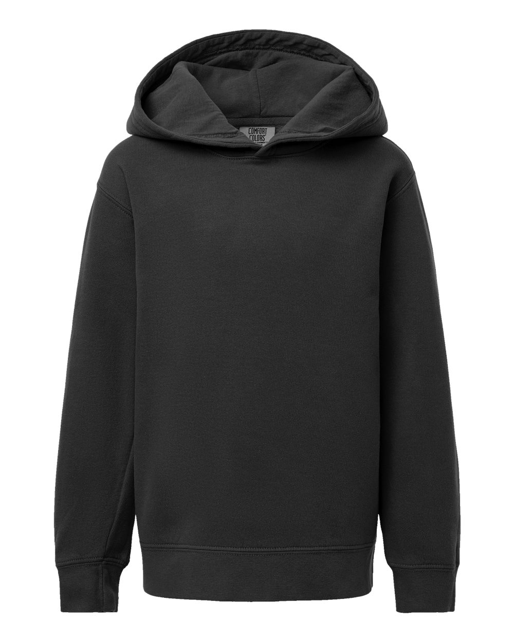 Comfort Colors Youth Garment-Dyed Lightweight Hooded Sweatshirt - 1467Y Black