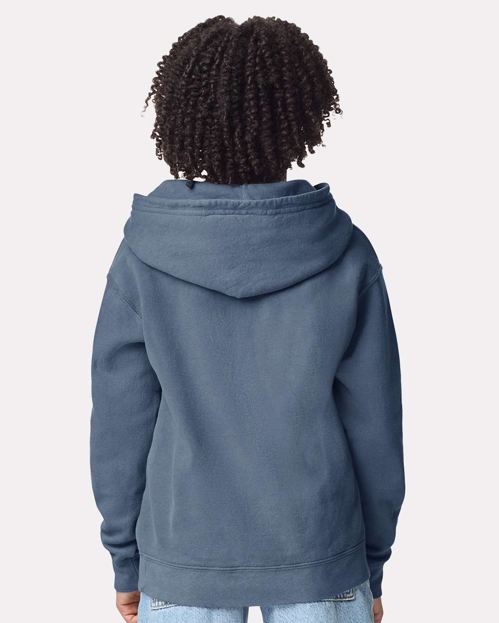 Comfort Colors Youth Garment-Dyed Lightweight Hooded Sweatshirt - 1467Y Blue Jean