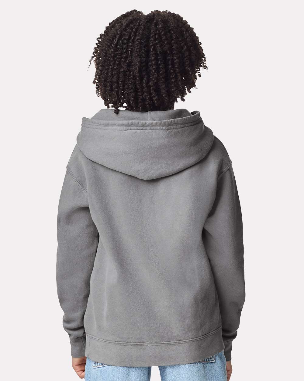 Comfort Colors Youth Garment-Dyed Lightweight Hooded Sweatshirt - 1467Y Grey