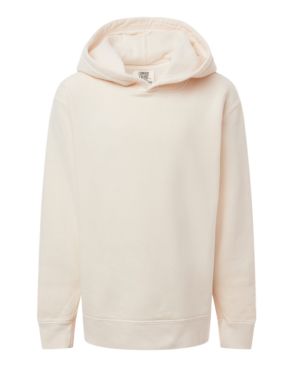 Comfort Colors Youth Garment-Dyed Lightweight Hooded Sweatshirt - 1467Y Ivory