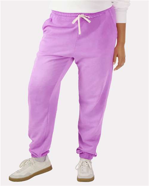 Comfort Colors Unisex Garment-Dyed Lightweight Fleece Sweatpants - 1469 - 1469C Neon Violet