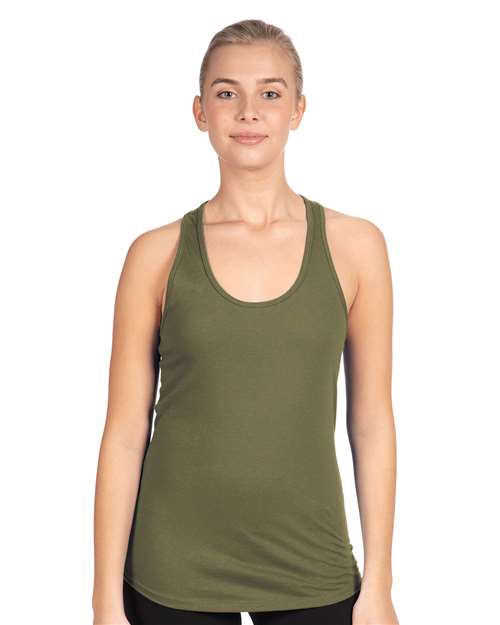 Next Level Women's Ideal Racerback Tank - 1533 Military Green