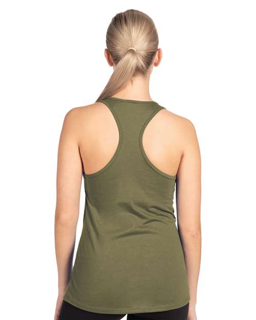 Next Level Women's Ideal Racerback Tank - 1533 Military Green