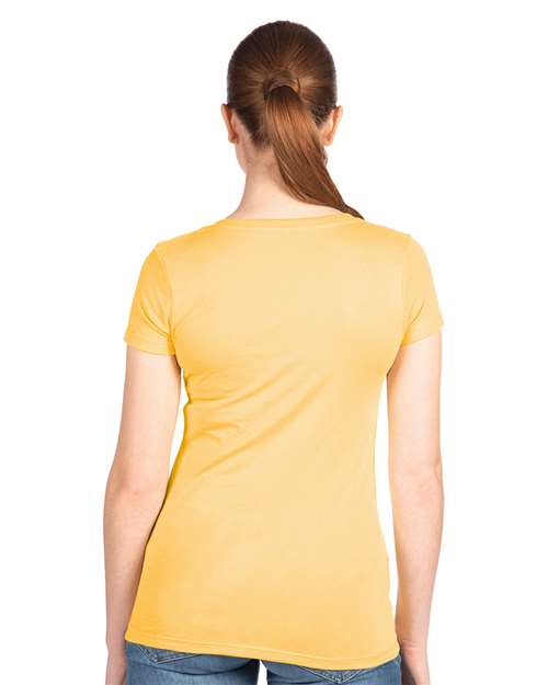 Next Level Women's Ideal V-Neck T-Shirt - 1540 Banana Cream