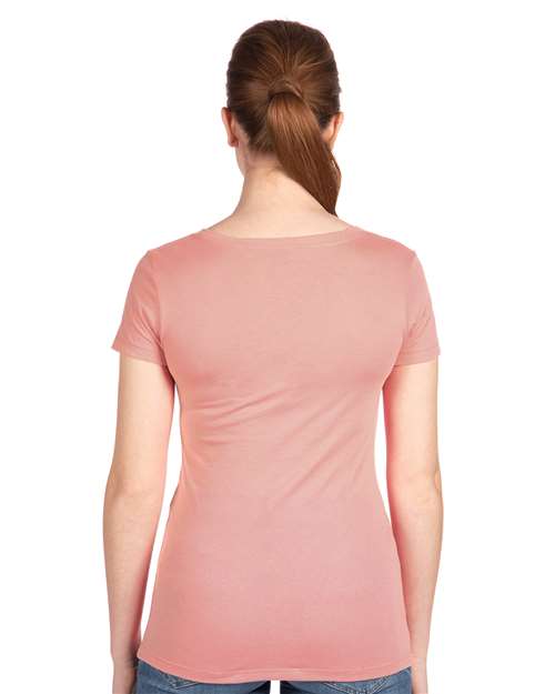 Next Level Women's Ideal V-Neck T-Shirt - 1540 Desert Pink