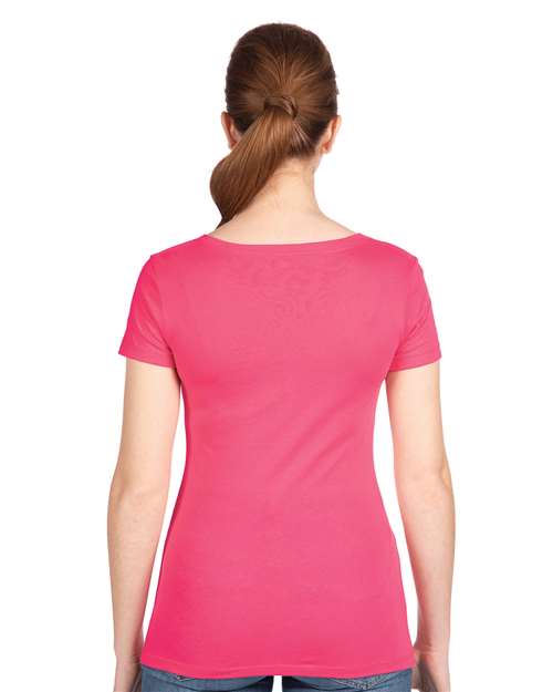 Next Level Women's Ideal V-Neck T-Shirt - 1540 Hot Pink