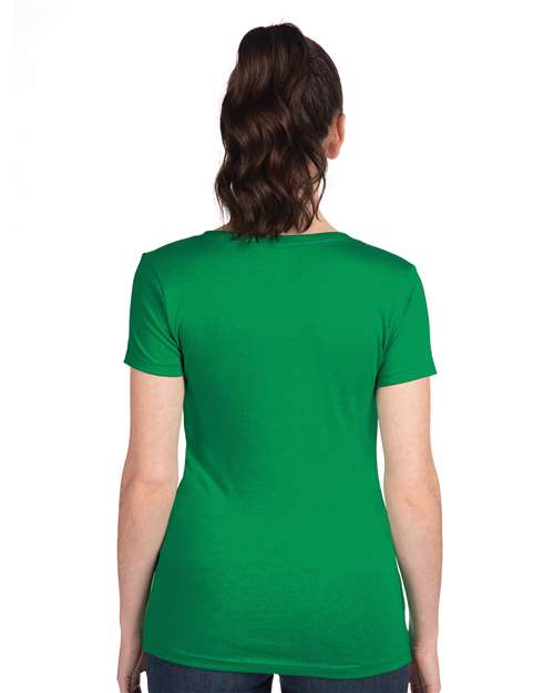Next Level Women's Ideal V-Neck T-Shirt - 1540 Kelly Green