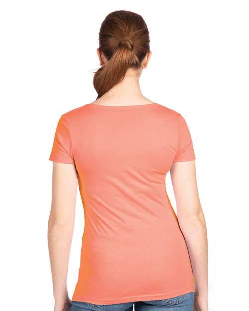 Next Level Women's Ideal V-Neck T-Shirt - 1540 Light Orange