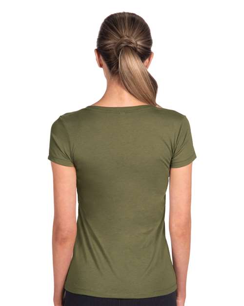 Next Level Women's Ideal V-Neck T-Shirt - 1540 Military Green