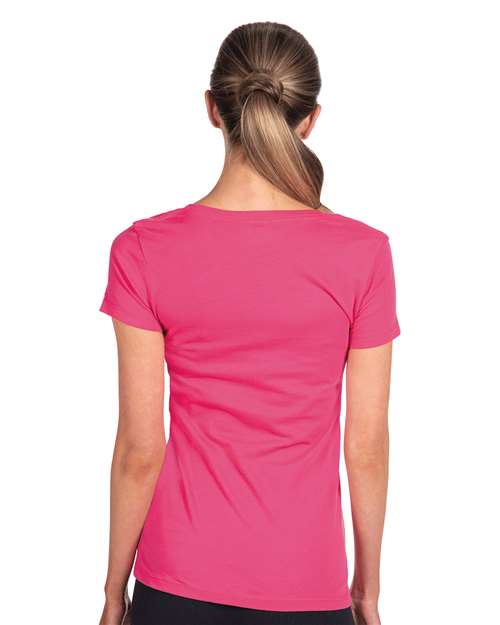 Next Level Women's Ideal V-Neck T-Shirt - 1540 Raspberry