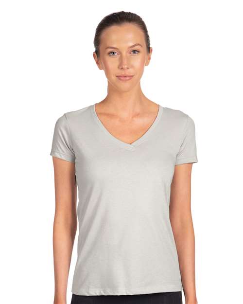 Next Level Women's Ideal V-Neck T-Shirt - 1540 Silver