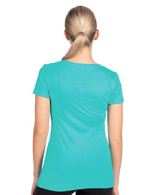 Next Level Women's Ideal V-Neck T-Shirt - 1540 Tahiti Blue