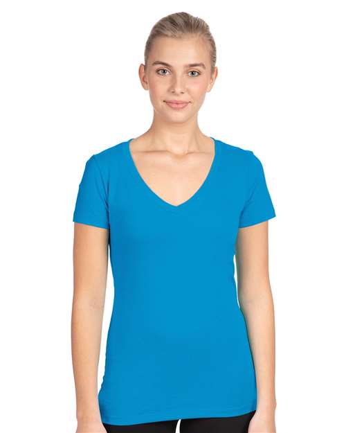 Next Level Women's Ideal V-Neck T-Shirt - 1540 Turquoise