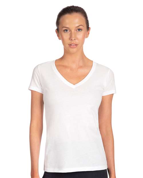Next Level Women's Ideal V-Neck T-Shirt - 1540 White