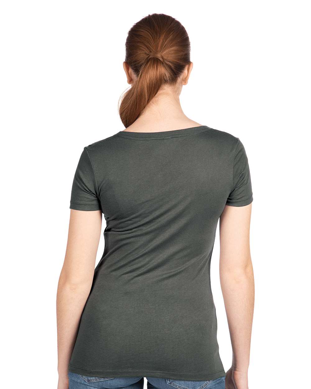 Next Level Women's Ideal V-Neck Tee - 1540 Dark Grey