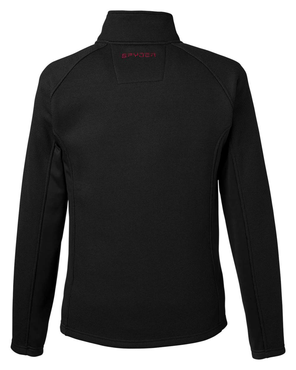 Spyder Men's Constant Full-Zip Sweater Fleece Jacket - 187330 Black- Red