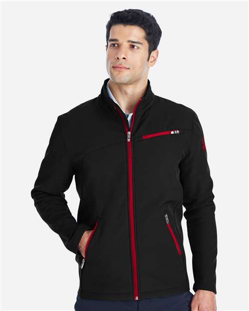 Spyder Men's Transport Soft Shell Jacket - 187334 Black- Red