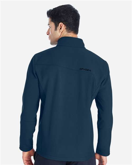 Spyder Men's Transport Soft Shell Jacket - 187334 Frontier- Black