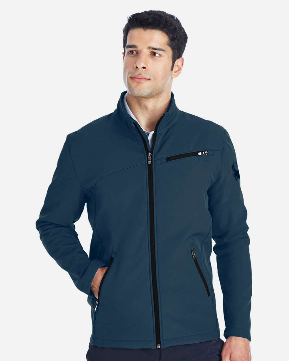 Spyder Men's Transport Soft Shell Jacket - 187334 Frontier- Black