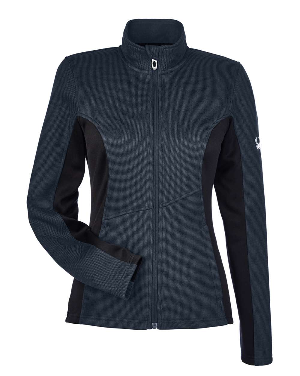 Spyder Women's Constant Full-Zip Sweater Fleece Jacket - 187335 Frontier- Black- White