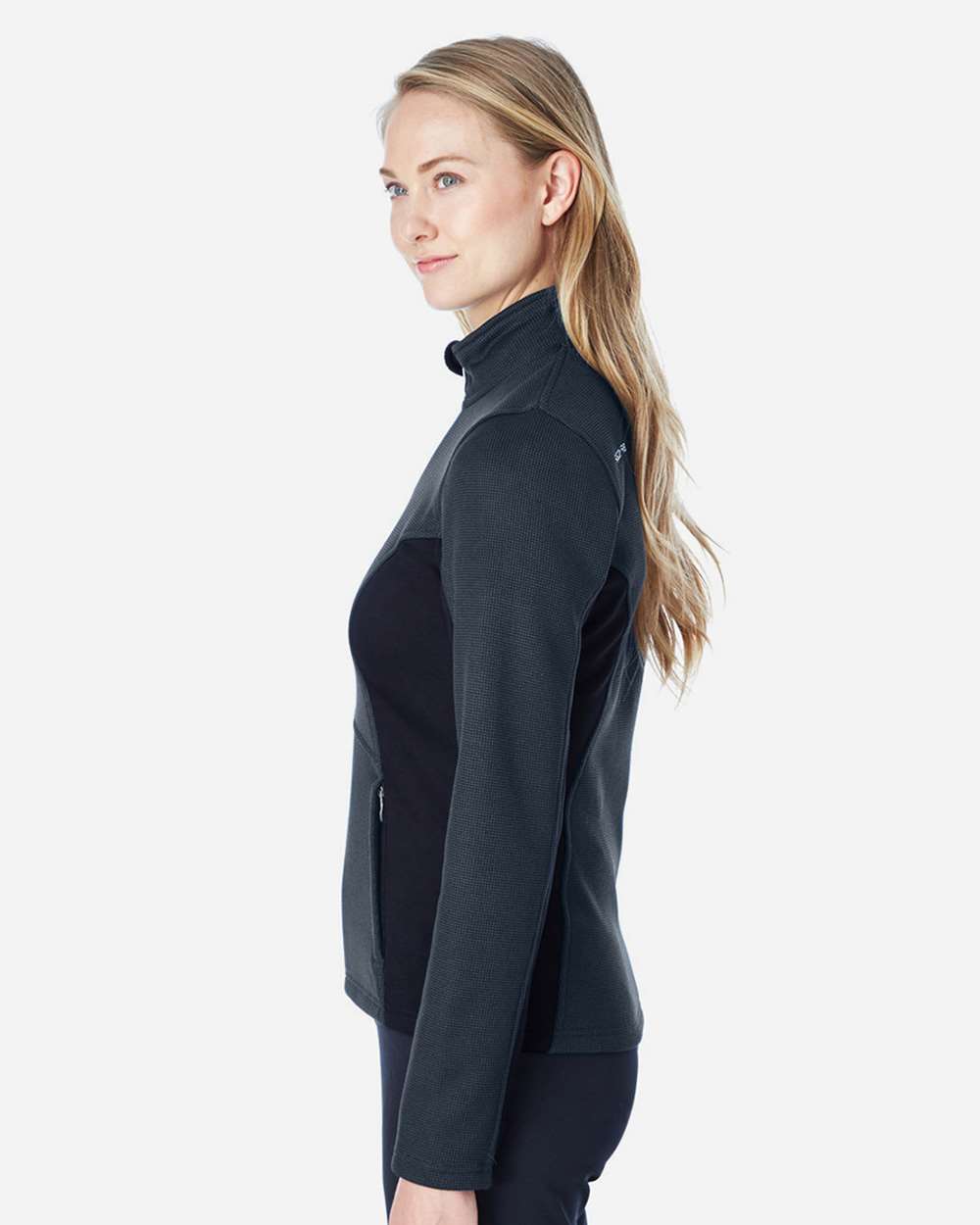 Spyder Women's Constant Full-Zip Sweater Fleece Jacket - 187335 Frontier- Black- White
