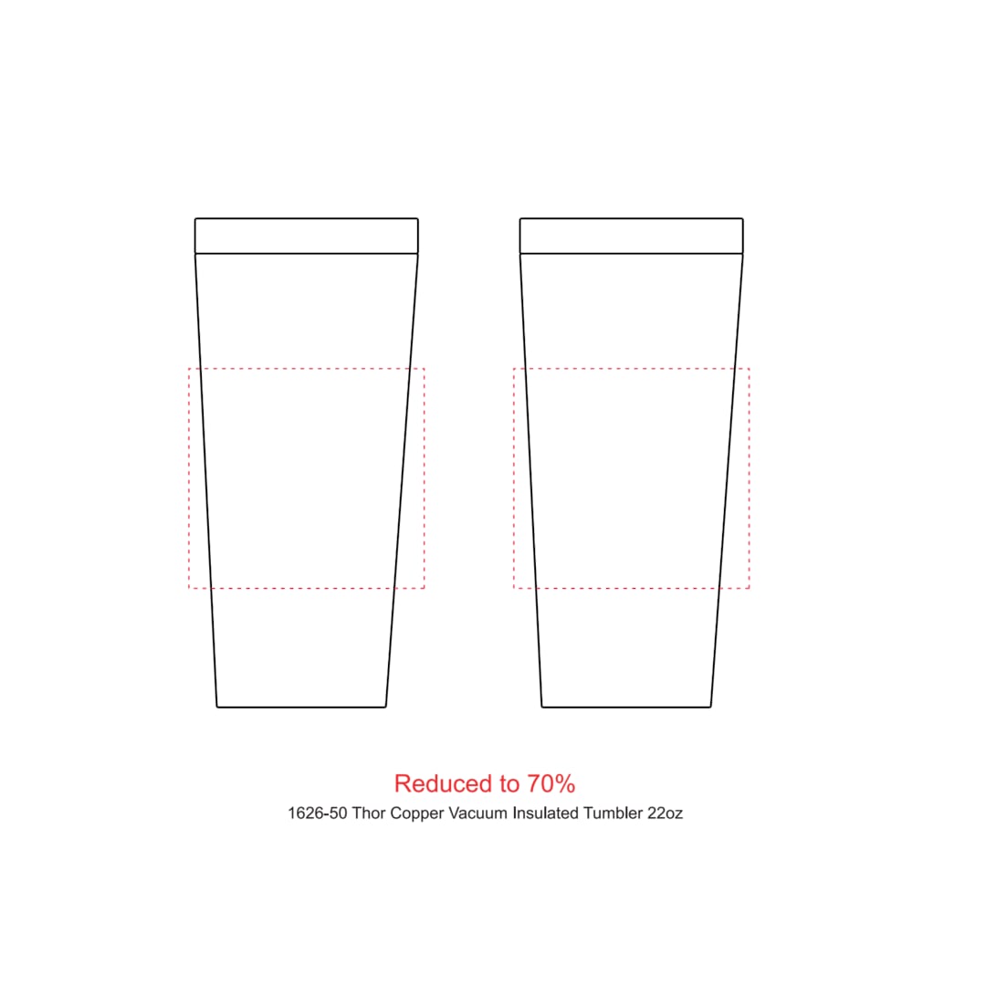 Thor Copper Vacuum Insulated Tumbler 22oz - 1626-50 Black