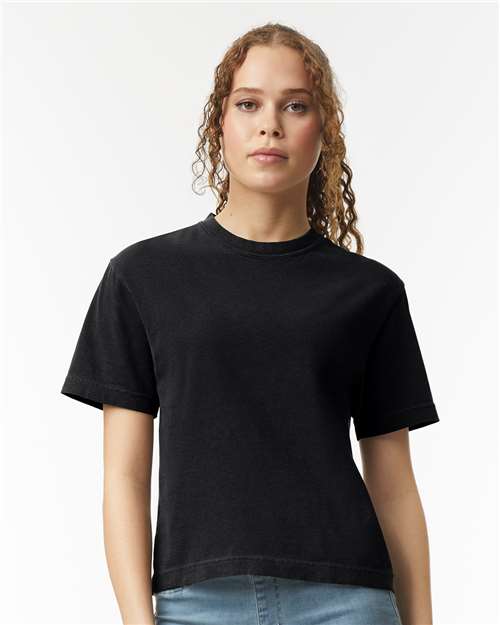 Comfort Colors Women's Garment-Dyed Heavyweight Boxy T-Shirt - 3023CL Black