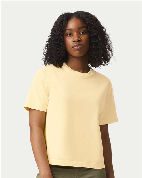 Comfort Colors Women's Garment-Dyed Heavyweight Boxy T-Shirt - 3023CL Butter