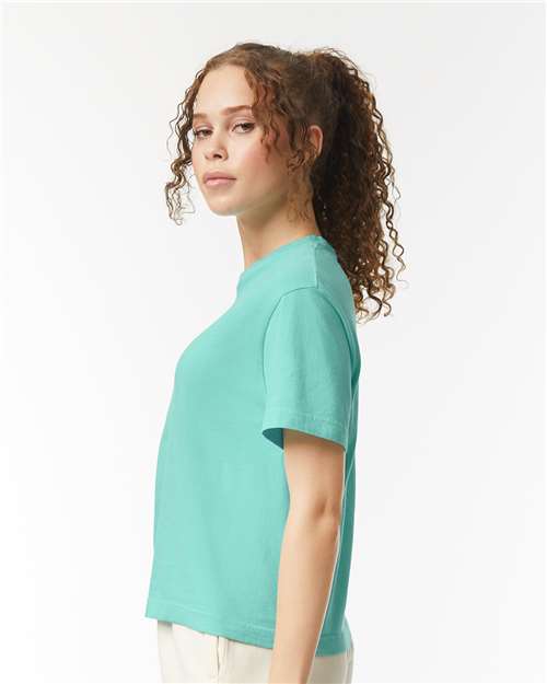 Comfort Colors Women's Garment-Dyed Heavyweight Boxy T-Shirt - 3023CL Chalky Mint