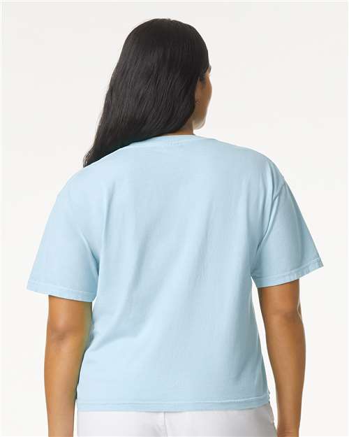Comfort Colors Women's Garment-Dyed Heavyweight Boxy T-Shirt - 3023CL Chambray