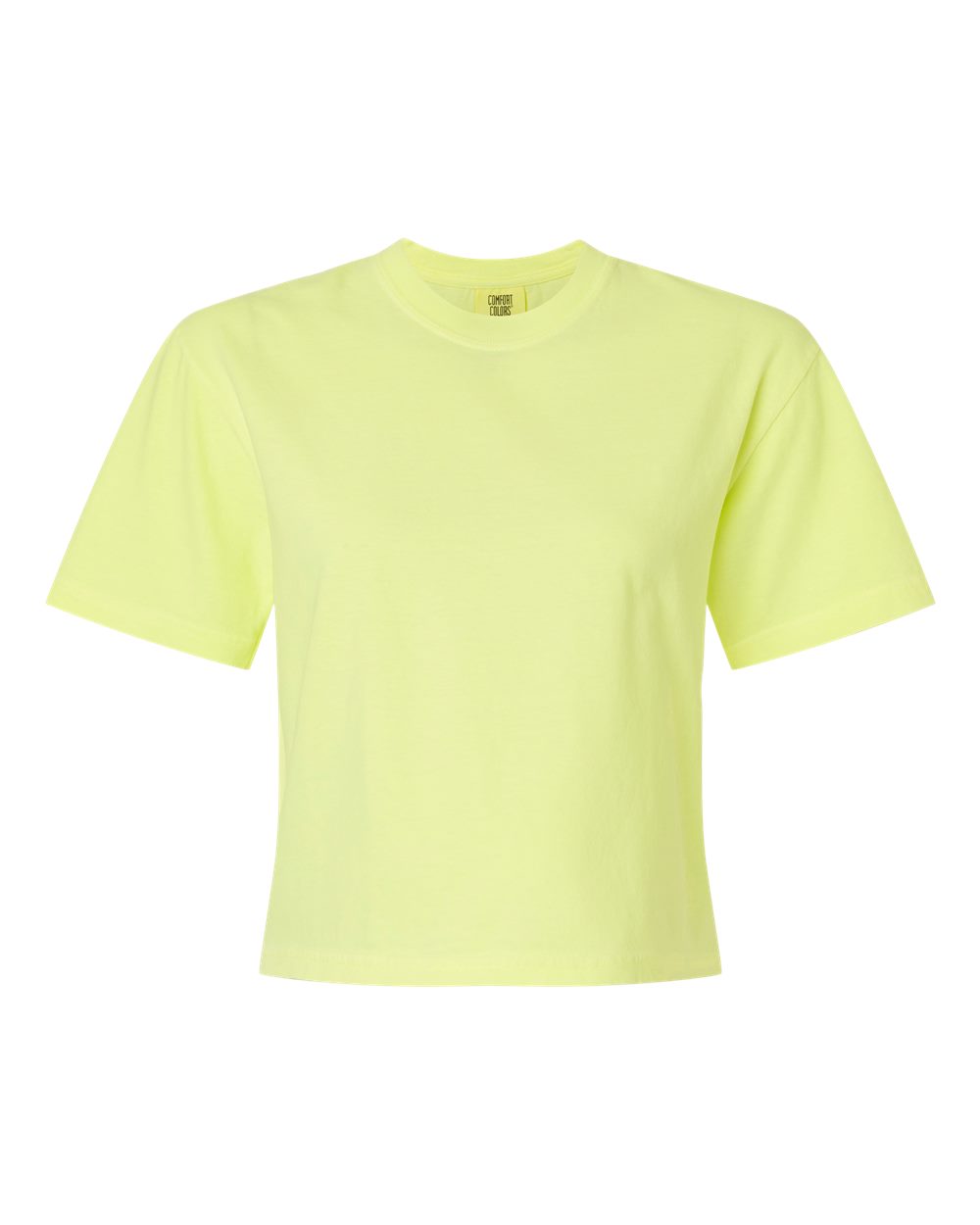 Comfort Colors Women's Garment-Dyed Heavyweight Boxy T-Shirt - 3023CL Neon Lemon