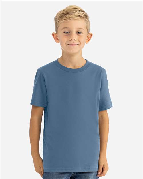 Next Level Youth Cotton T-Shirt - 3310 - 3310B Blue Jean