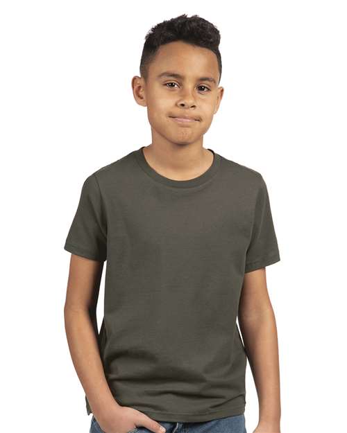 Next Level Youth Cotton T-Shirt - 3310 - 3310B Heavy Metal