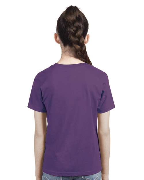 Next Level Youth Cotton T-Shirt - 3310 - 3310B Purple Rush