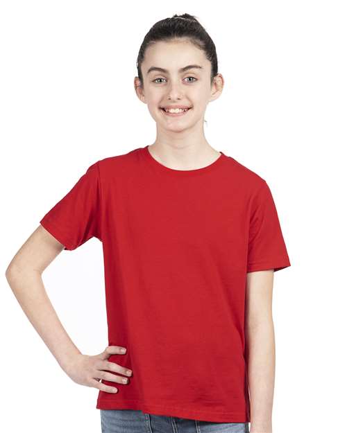 Next Level Youth Cotton T-Shirt - 3310 - 3310B Red
