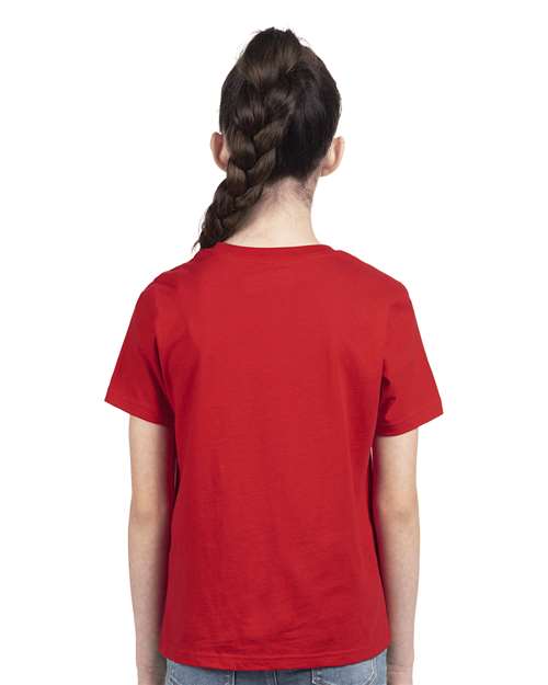 Next Level Youth Cotton T-Shirt - 3310 - 3310B Red
