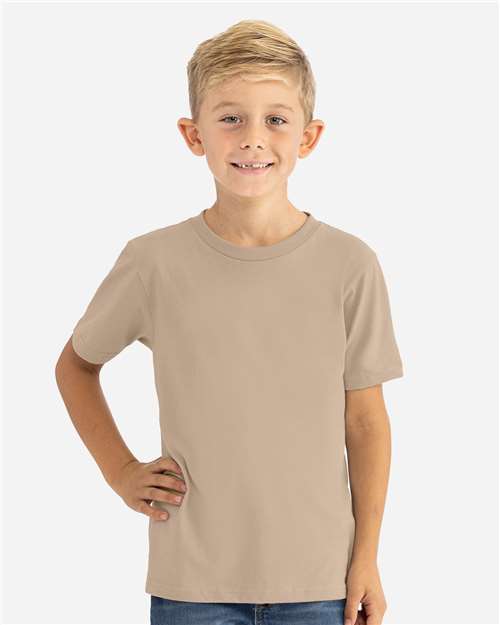 Next Level Youth Cotton T-Shirt - 3310 - 3310B Tan