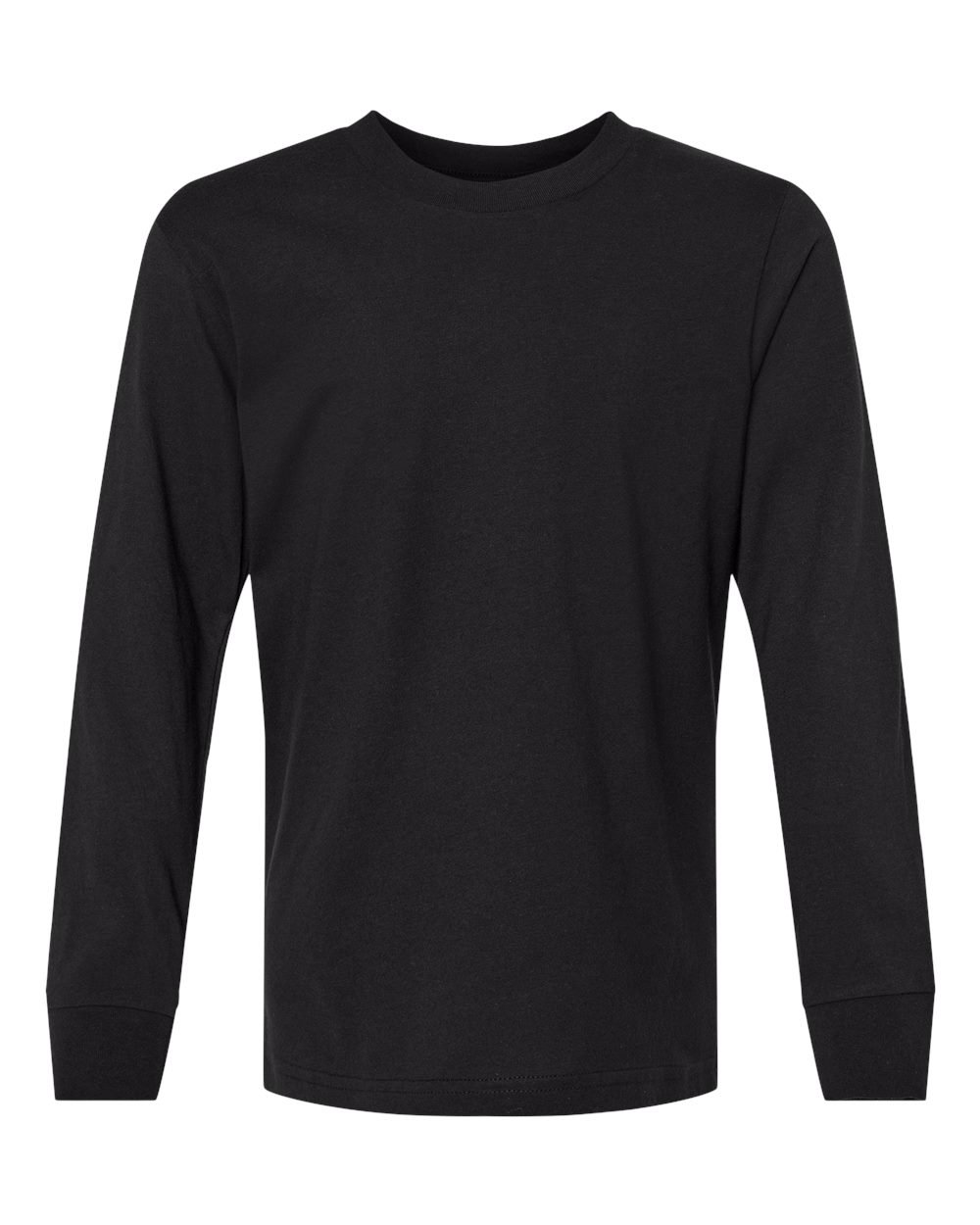 Next Level Youth Cotton Long Sleeve T-Shirt - 3311 - 3311N Black