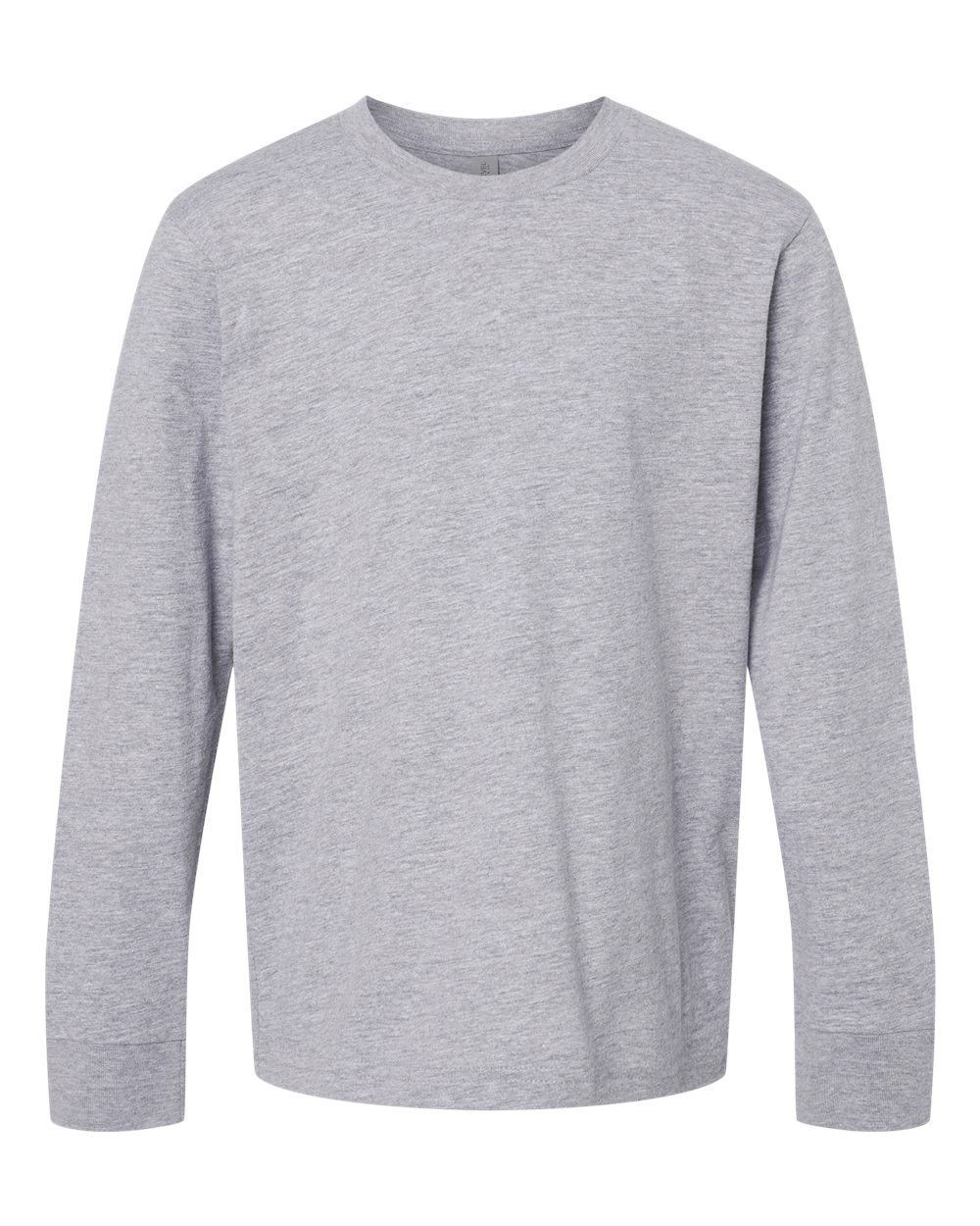 Next Level Youth Cotton Long Sleeve T-Shirt - 3311 - 3311N Heather Grey