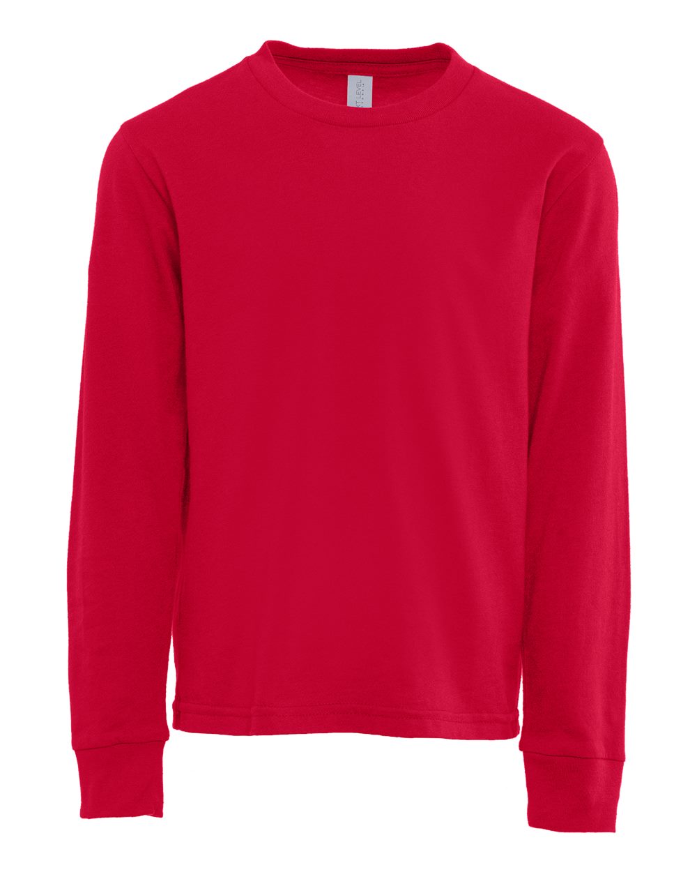 Next Level Youth Cotton Long Sleeve T-Shirt - 3311 - 3311N Red