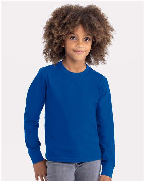 Next Level Youth Cotton Long Sleeve T-Shirt - 3311 - 3311N Royal