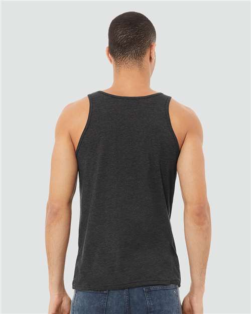 BELLA + CANVAS Unisex Heather CVC Tank - 3480CVC Dark Grey Heather